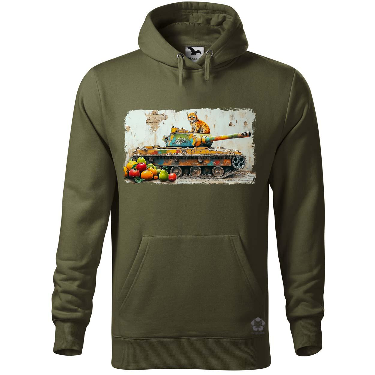Tank és párduc graffiti v3 egyedi  pulóver 