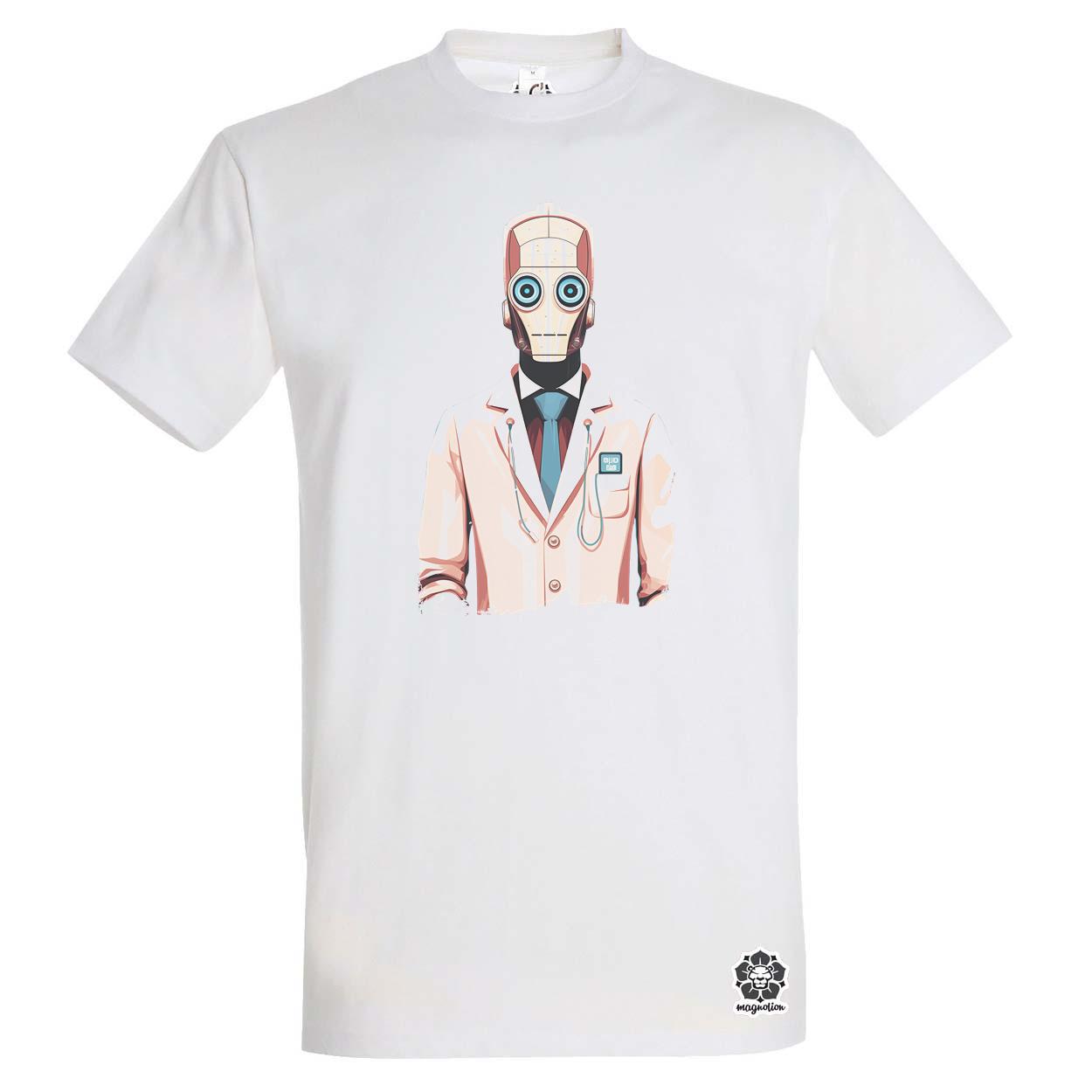Robot doktor egyedi póló 