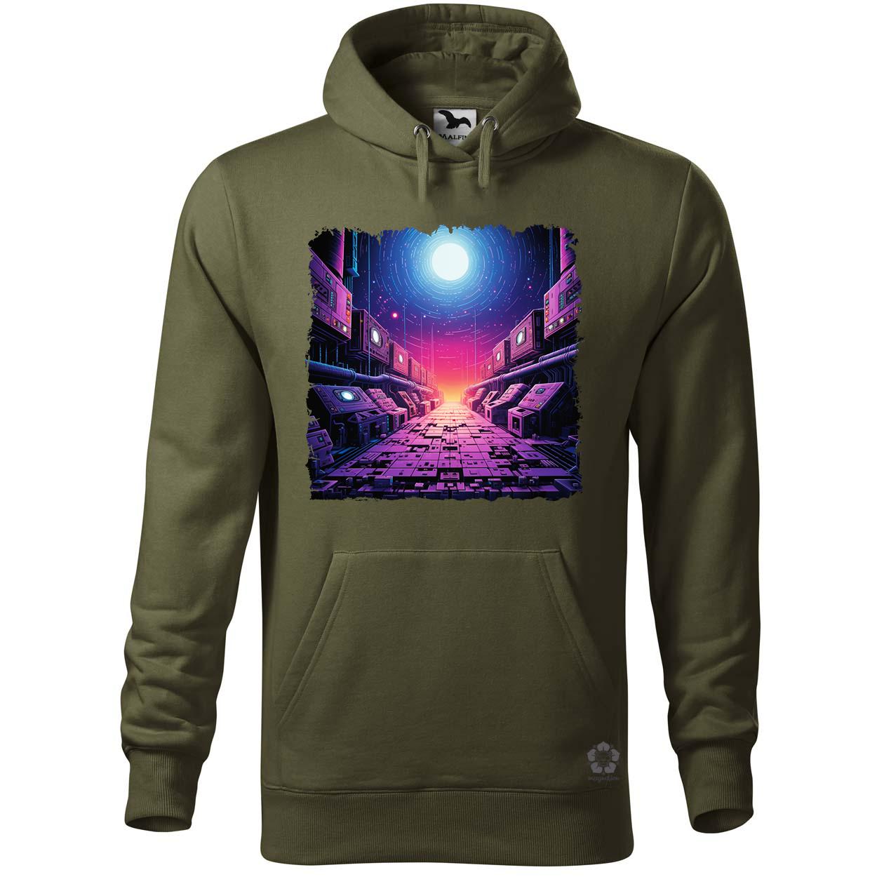 Pixelart bakelit az űrben v3 egyedi  pulóver 