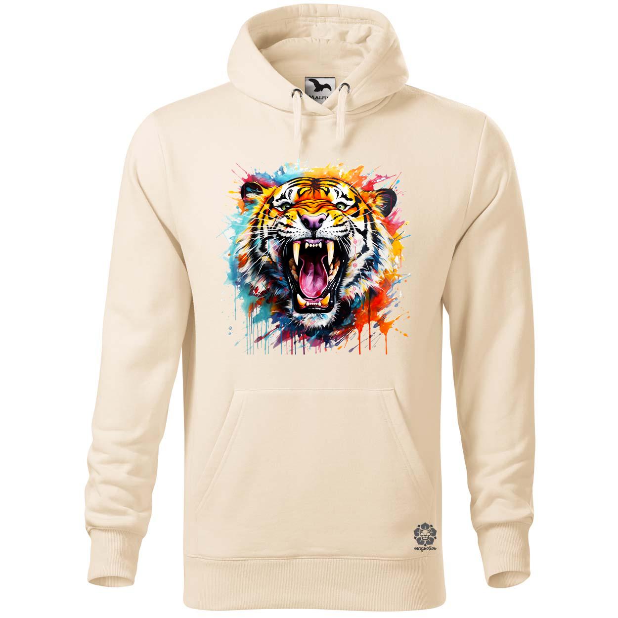 Üvöltő tigris v1 egyedi  pulóver 