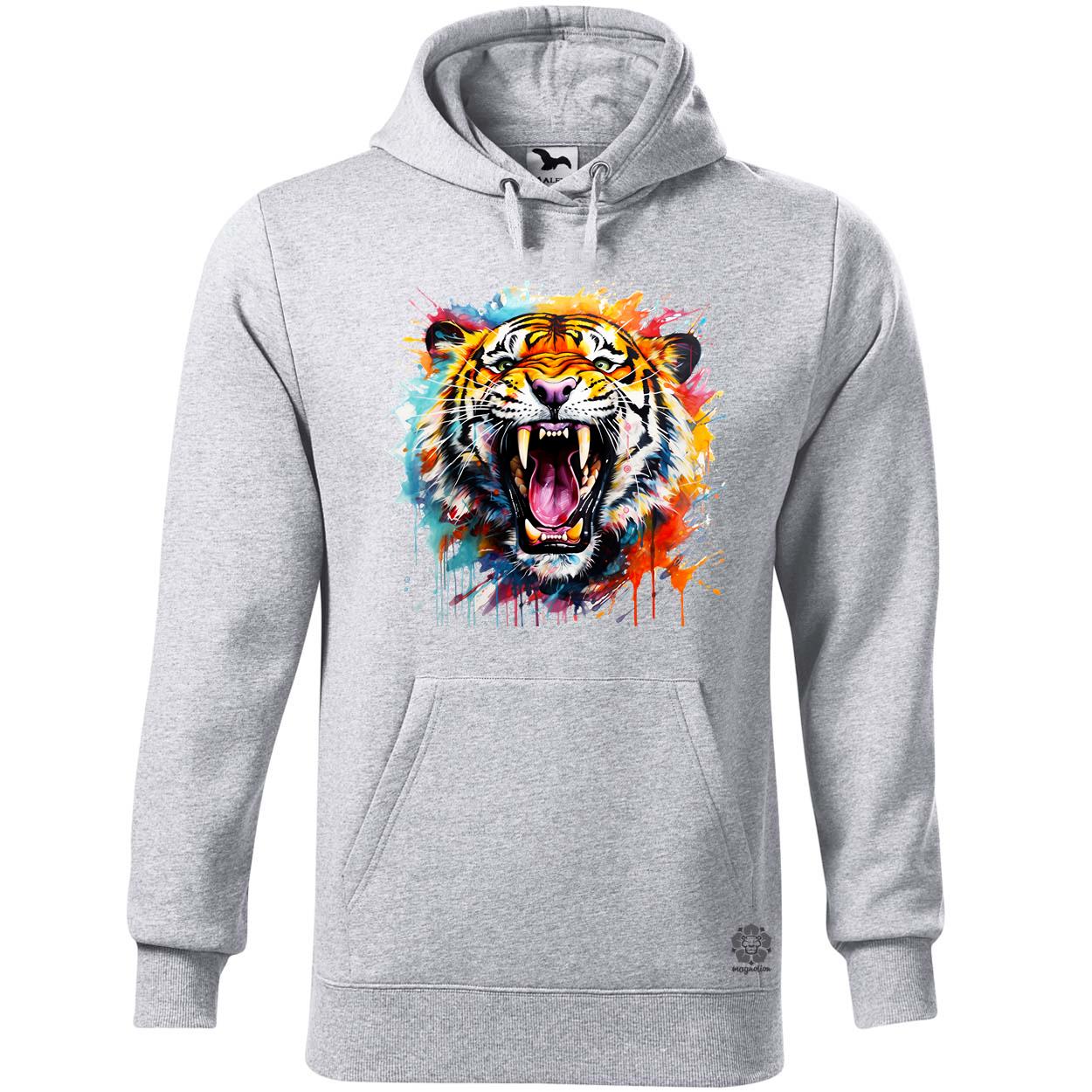Üvöltő tigris v1 egyedi  pulóver 