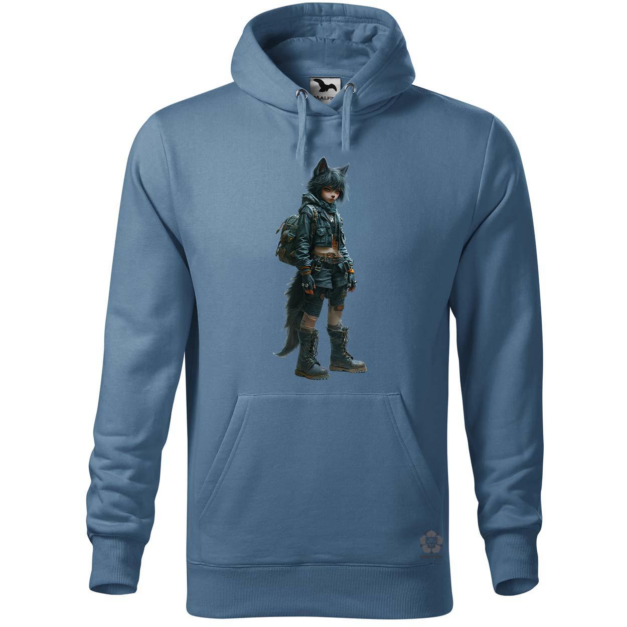 antropomorf róka lány v4 egyedi  pulóver 
