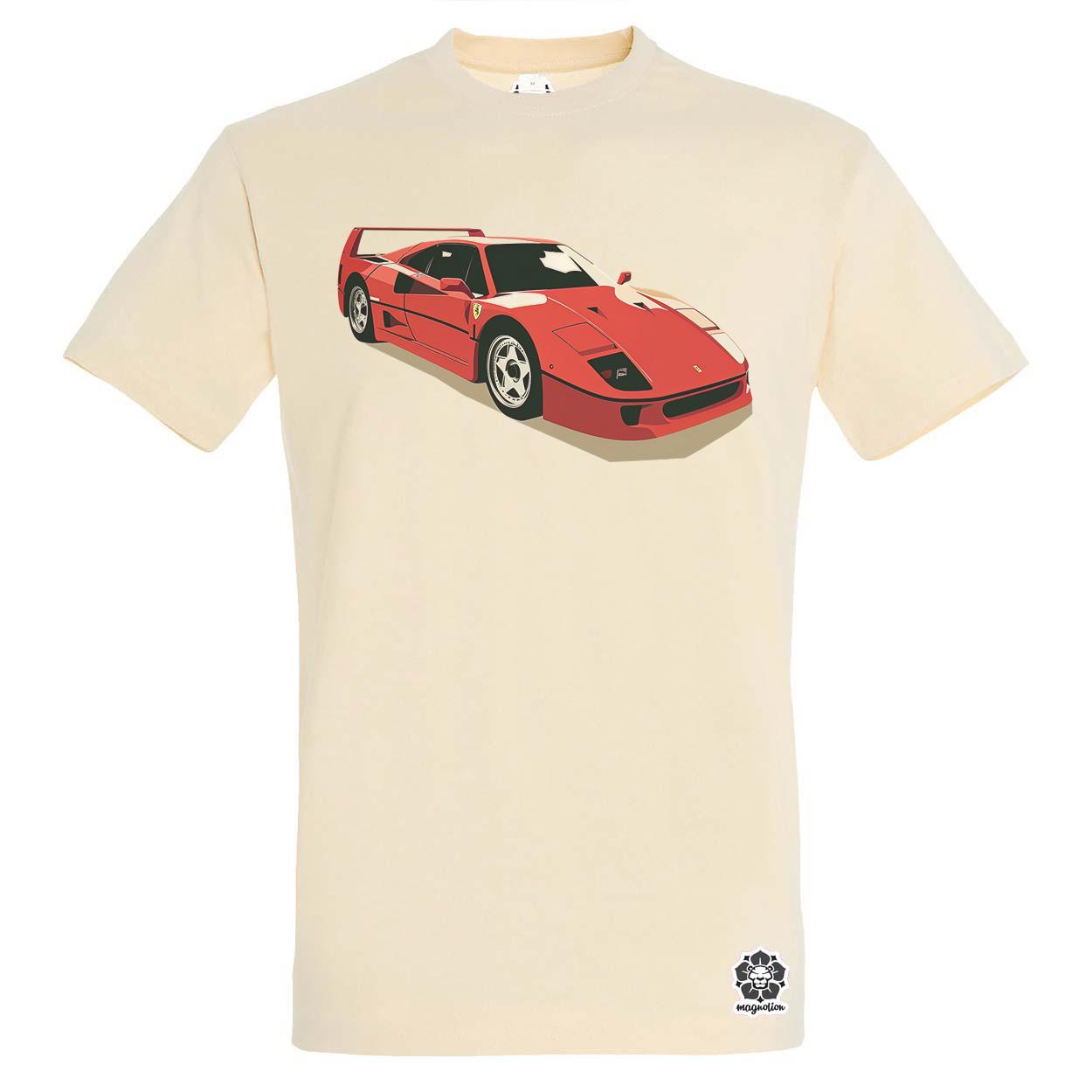 Ferrari F40 rajz v10 egyedi póló 
