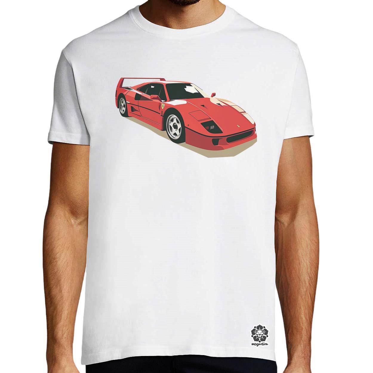 Ferrari F40 rajz v10 egyedi póló 