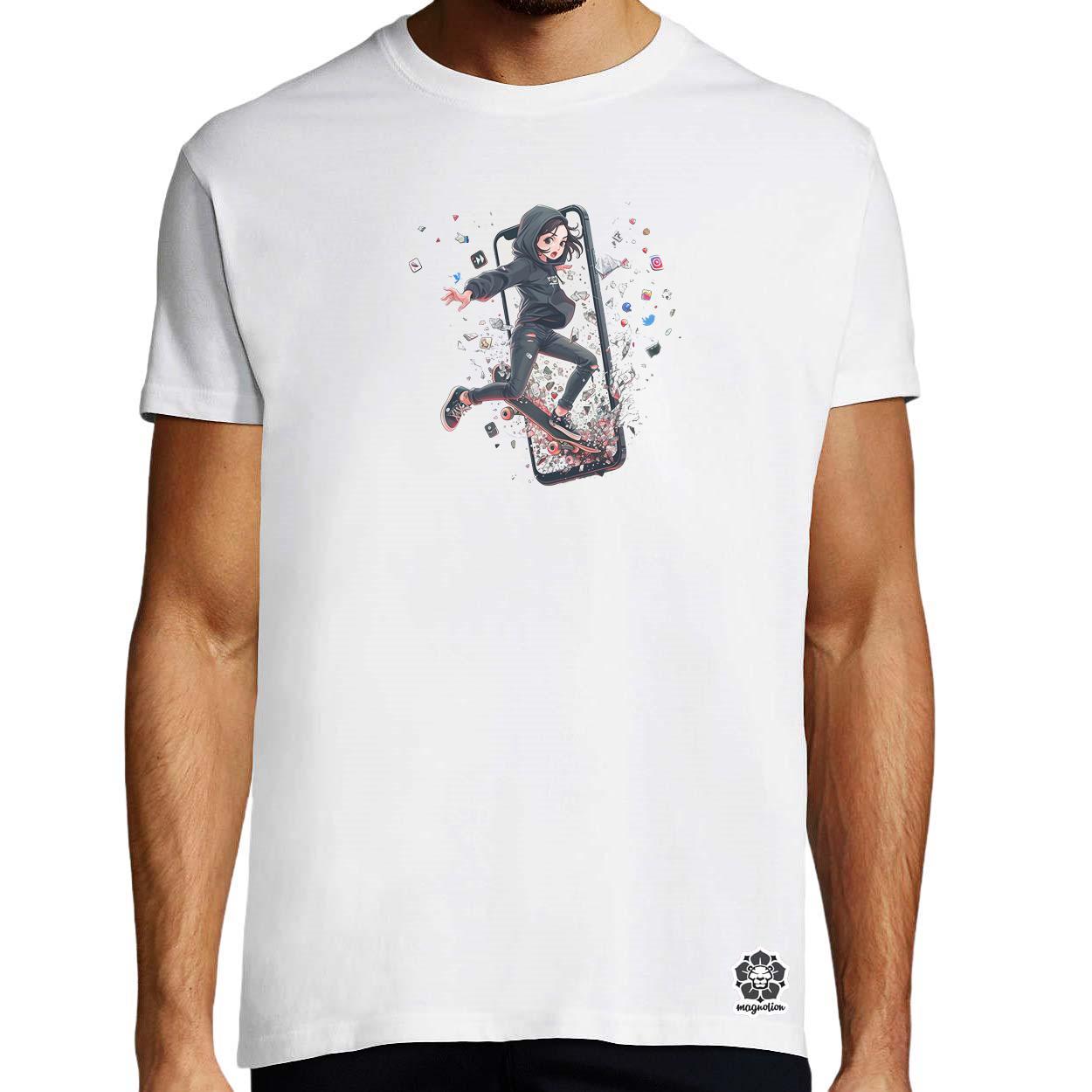 Influenszer chibi lány v7 egyedi póló 