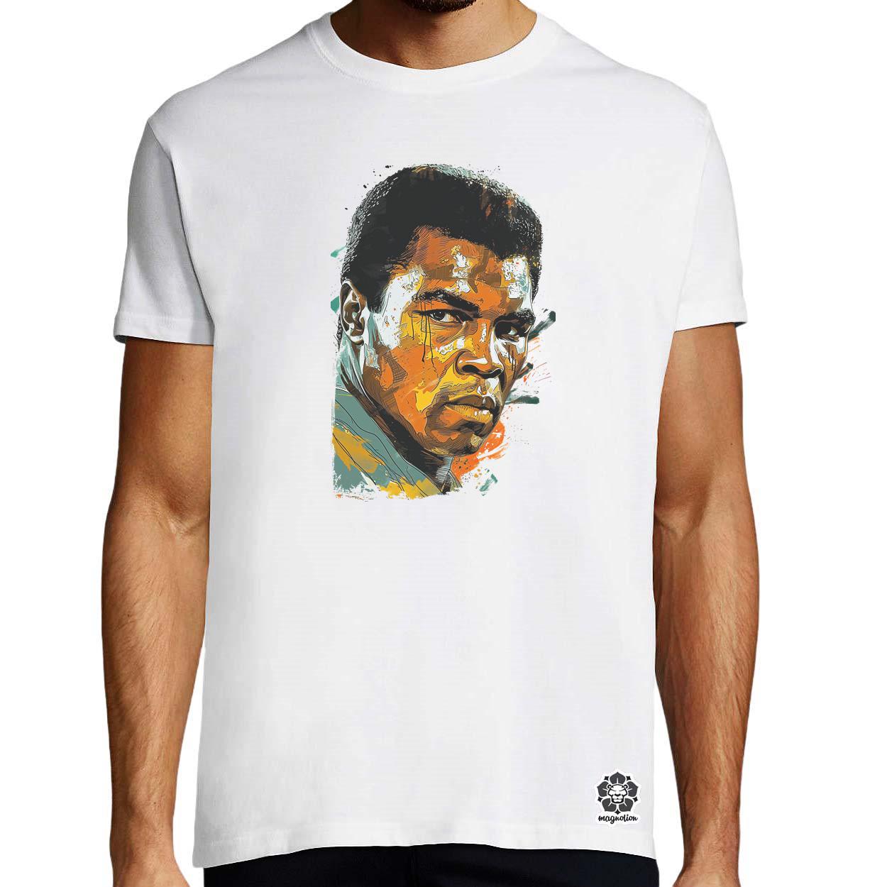 Muhammad Ali portré v4 egyedi póló 