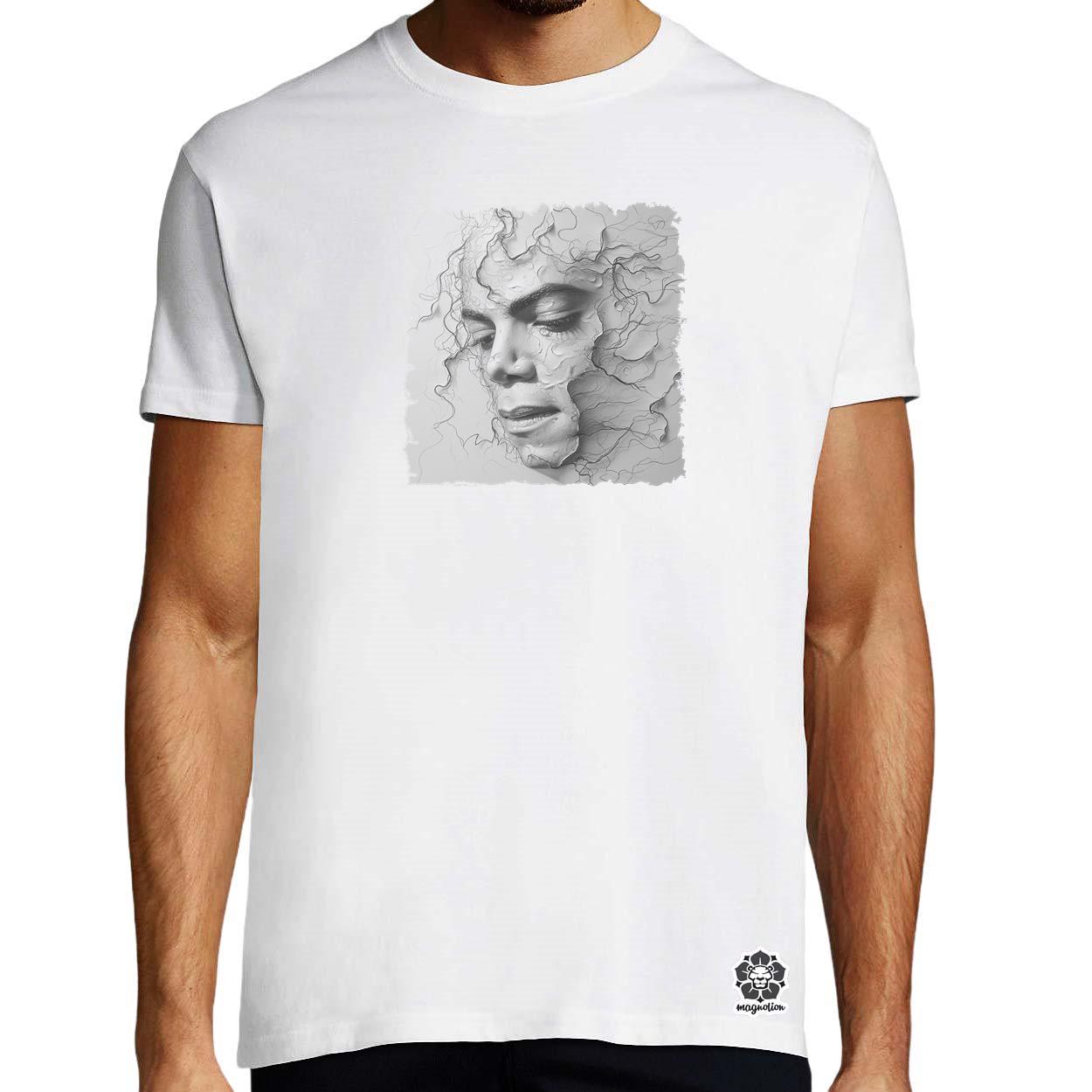Michael Jackson rajz portré v2 egyedi póló 