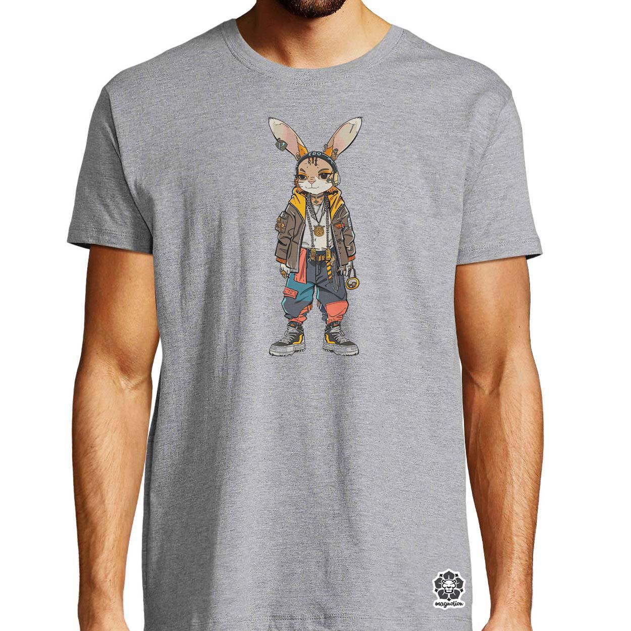 Hip Hop nyuszi v2 egyedi póló 