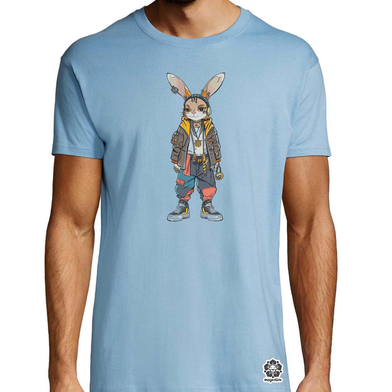 Hip Hop nyuszi v2 egyedi póló 