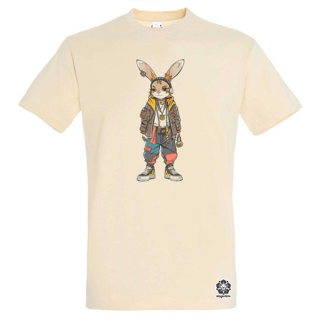 Hip Hop nyuszi v2 egyedi póló 