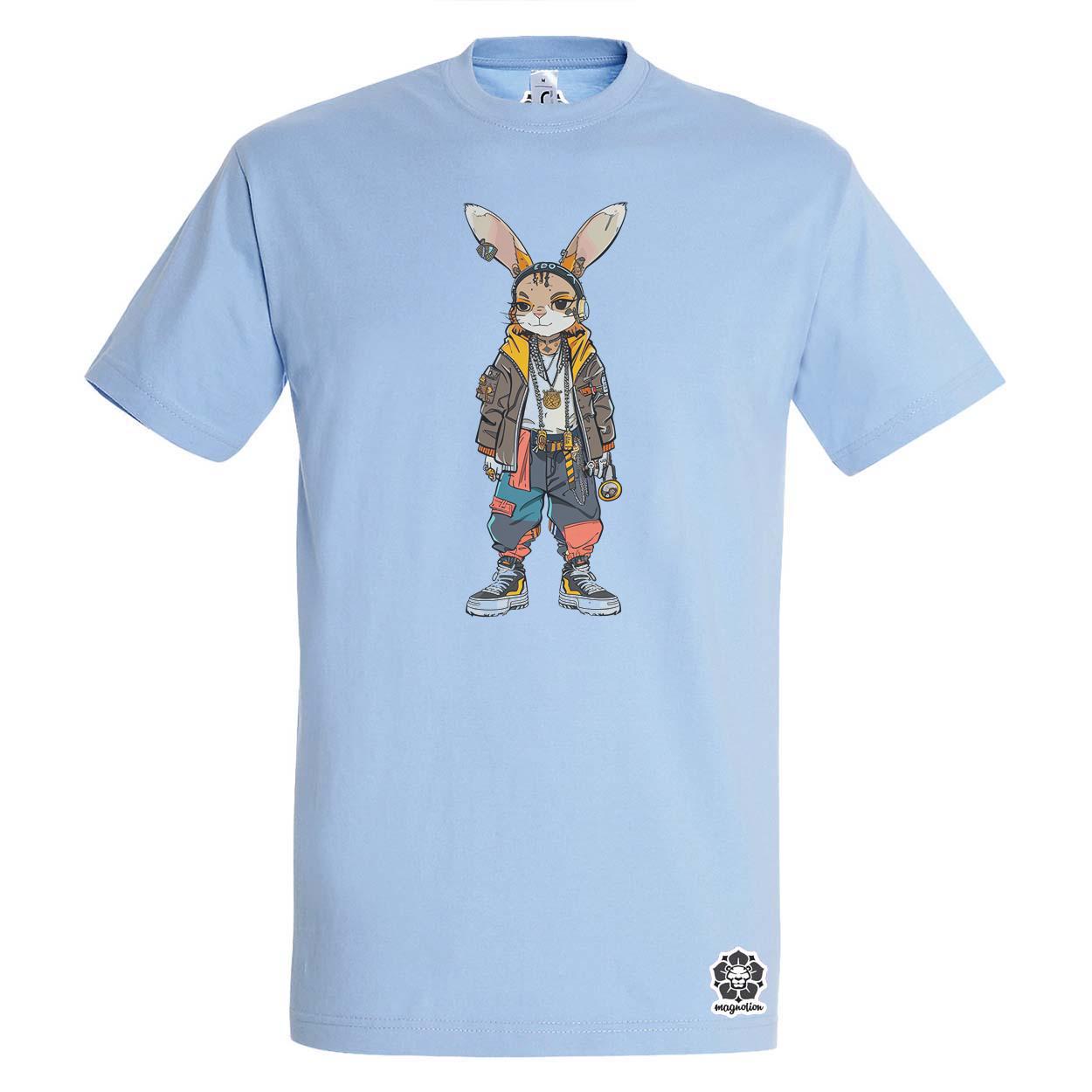 Hip Hop nyuszi v2 egyedi póló 