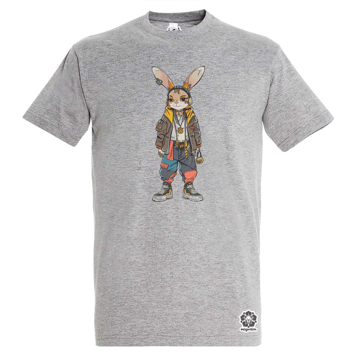 Hip Hop nyuszi v2 egyedi póló 