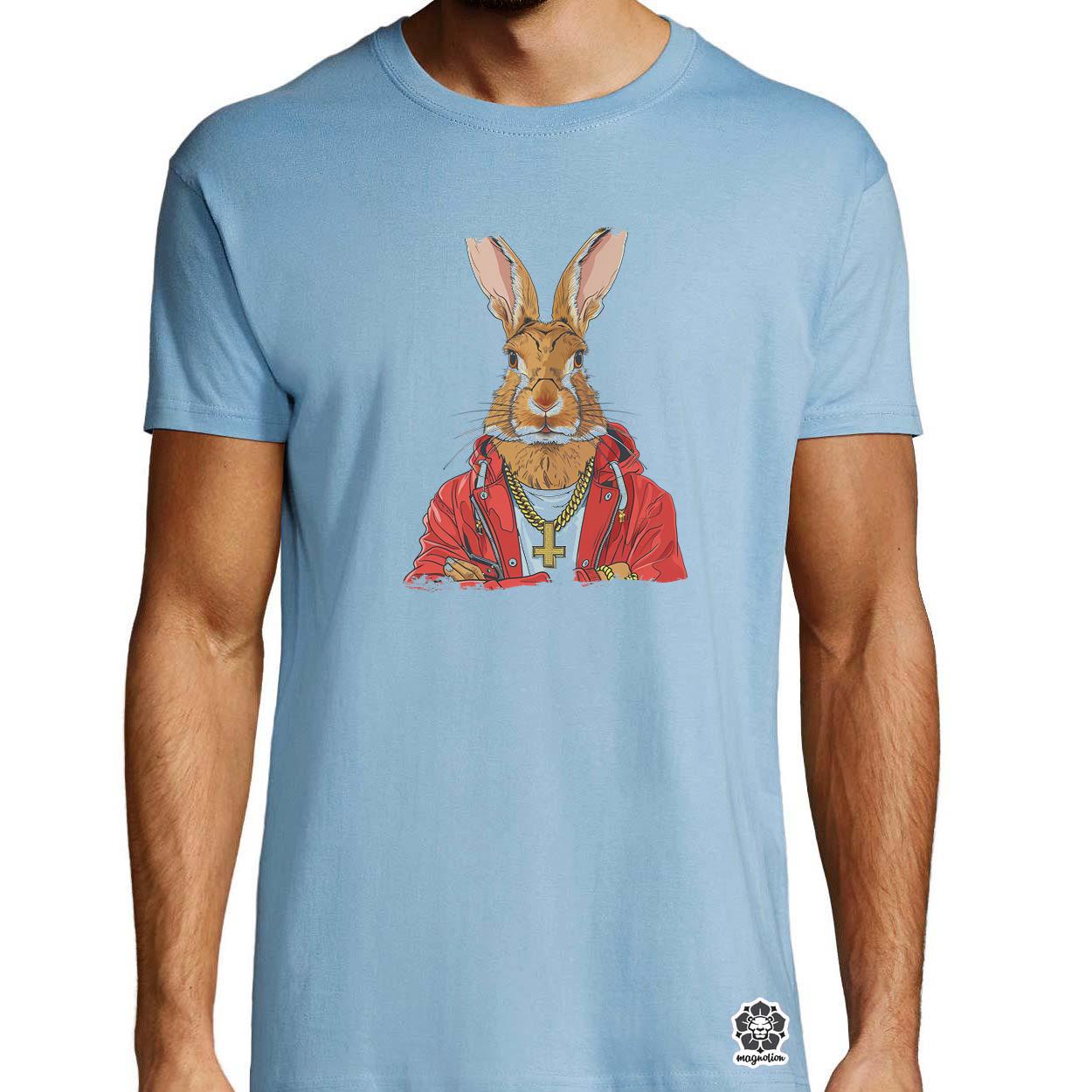 Hip Hop nyuszi v21 egyedi póló 