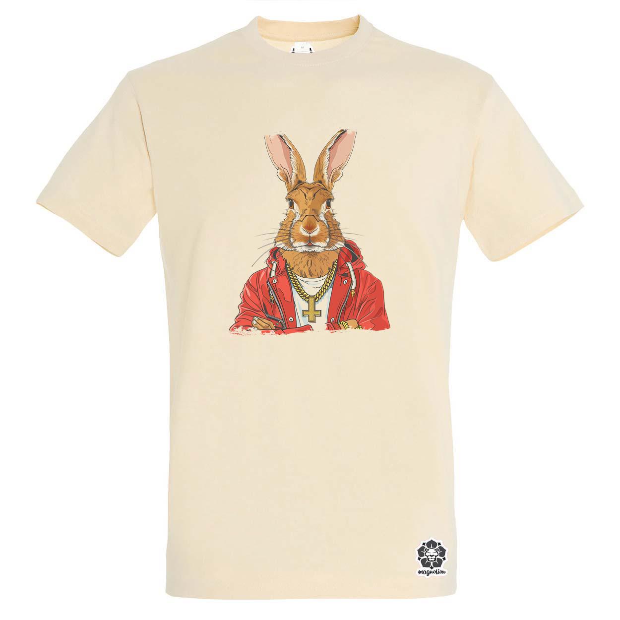 Hip Hop nyuszi v21 egyedi póló 