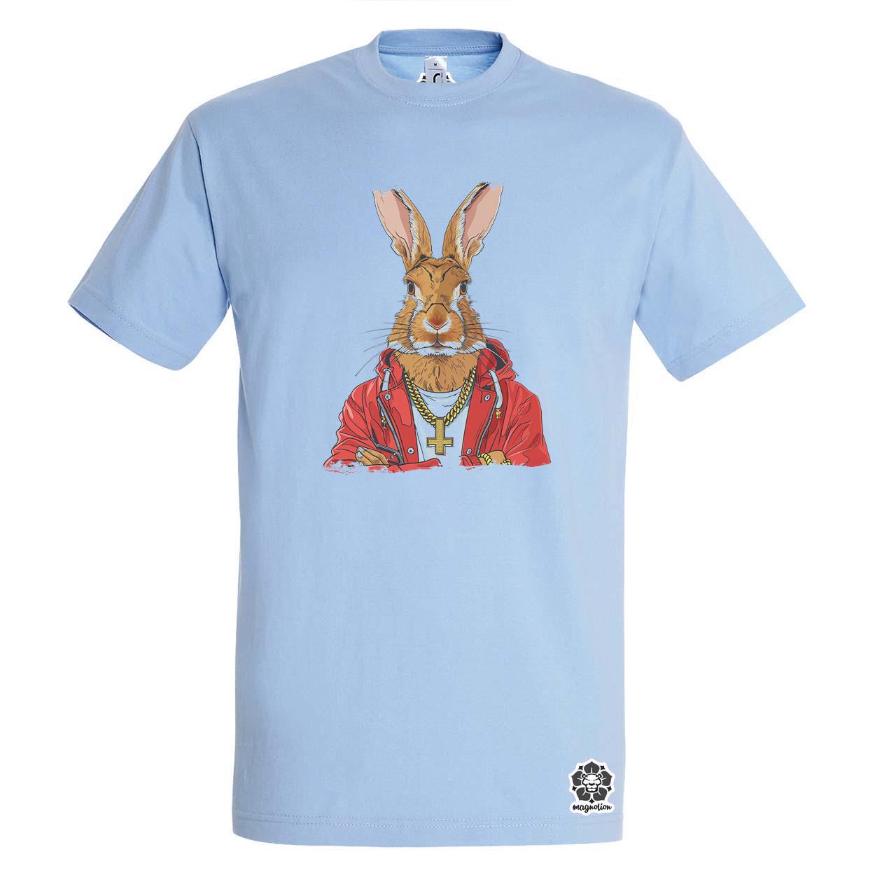 Hip Hop nyuszi v21 egyedi póló 