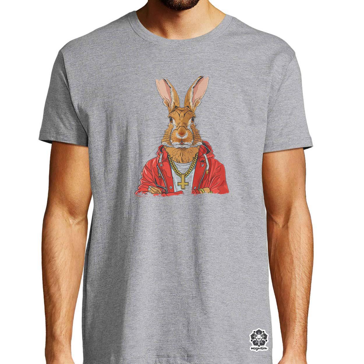 Hip Hop nyuszi v21 egyedi póló 