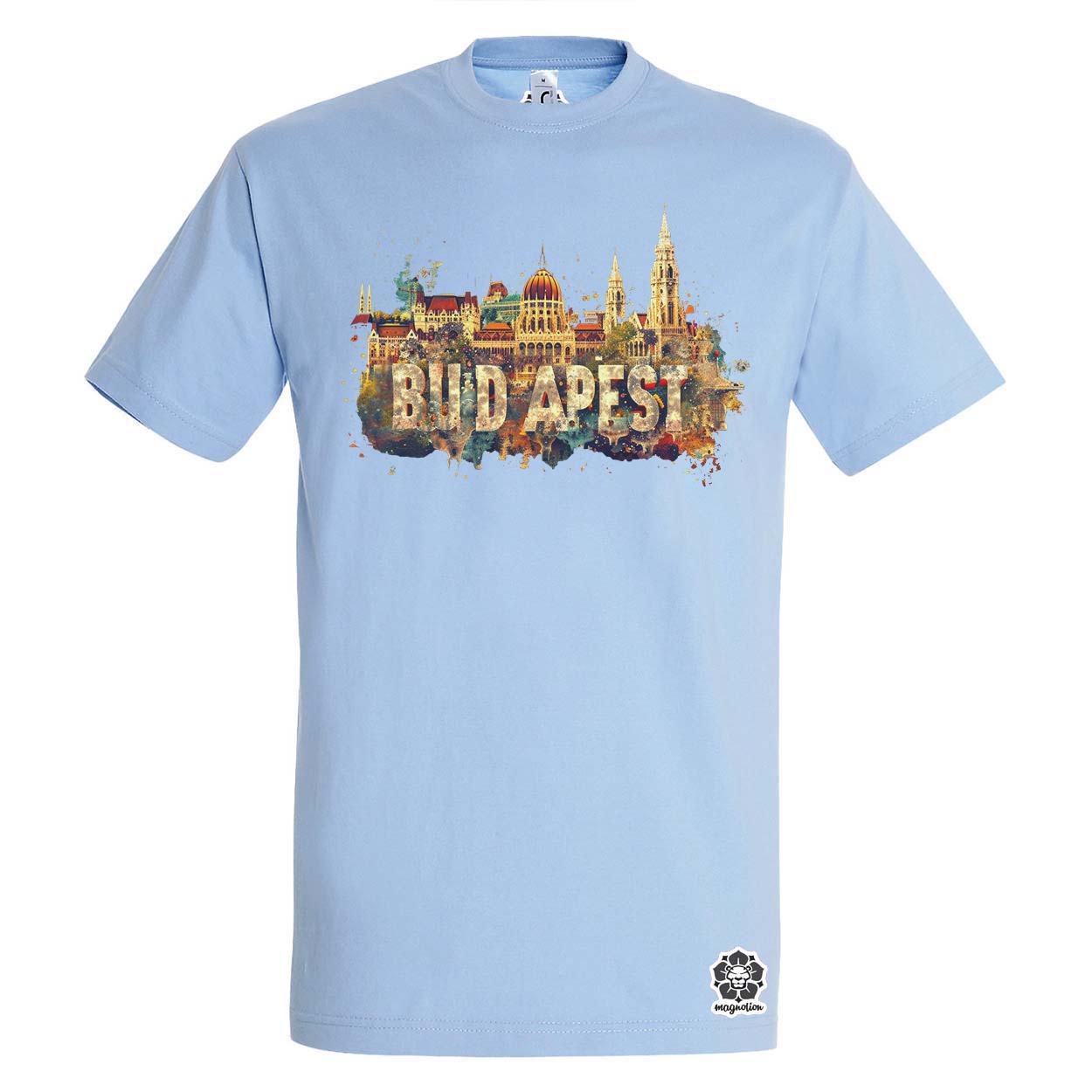 Budapest absztrakt v12 egyedi póló 