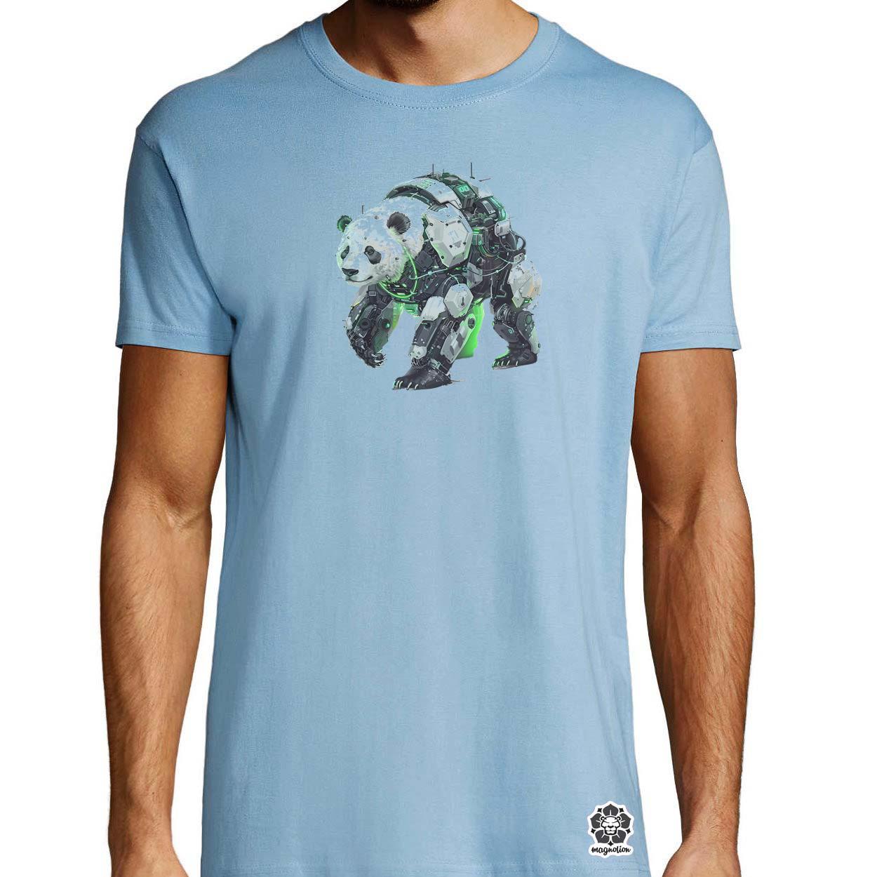 Kiborg panda v7 egyedi póló 
