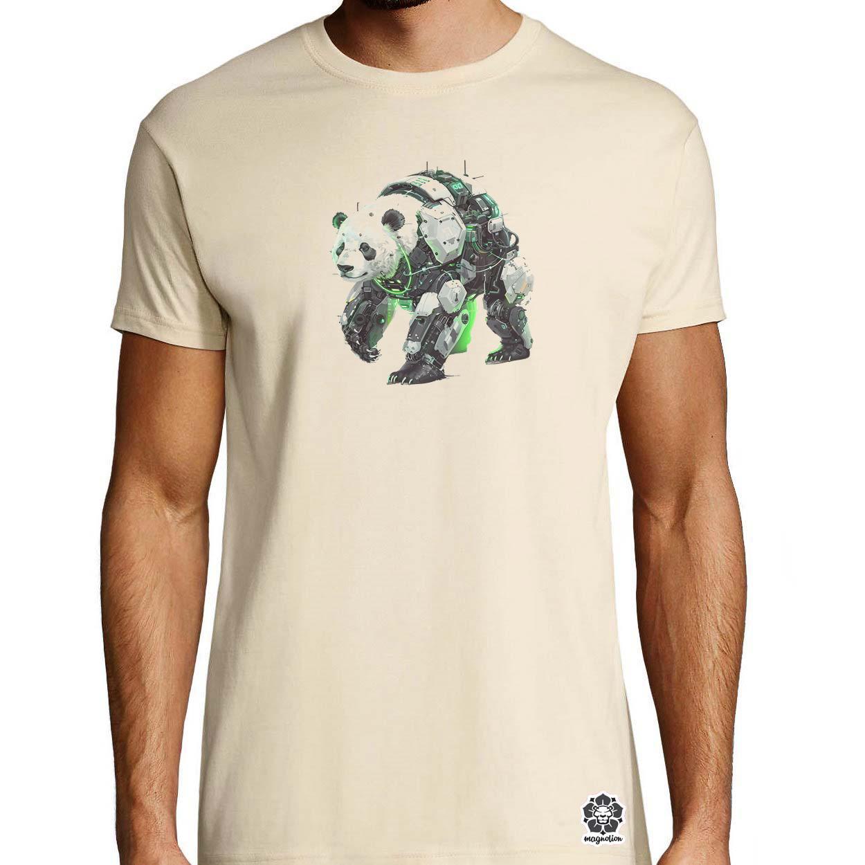 Kiborg panda v7 egyedi póló 