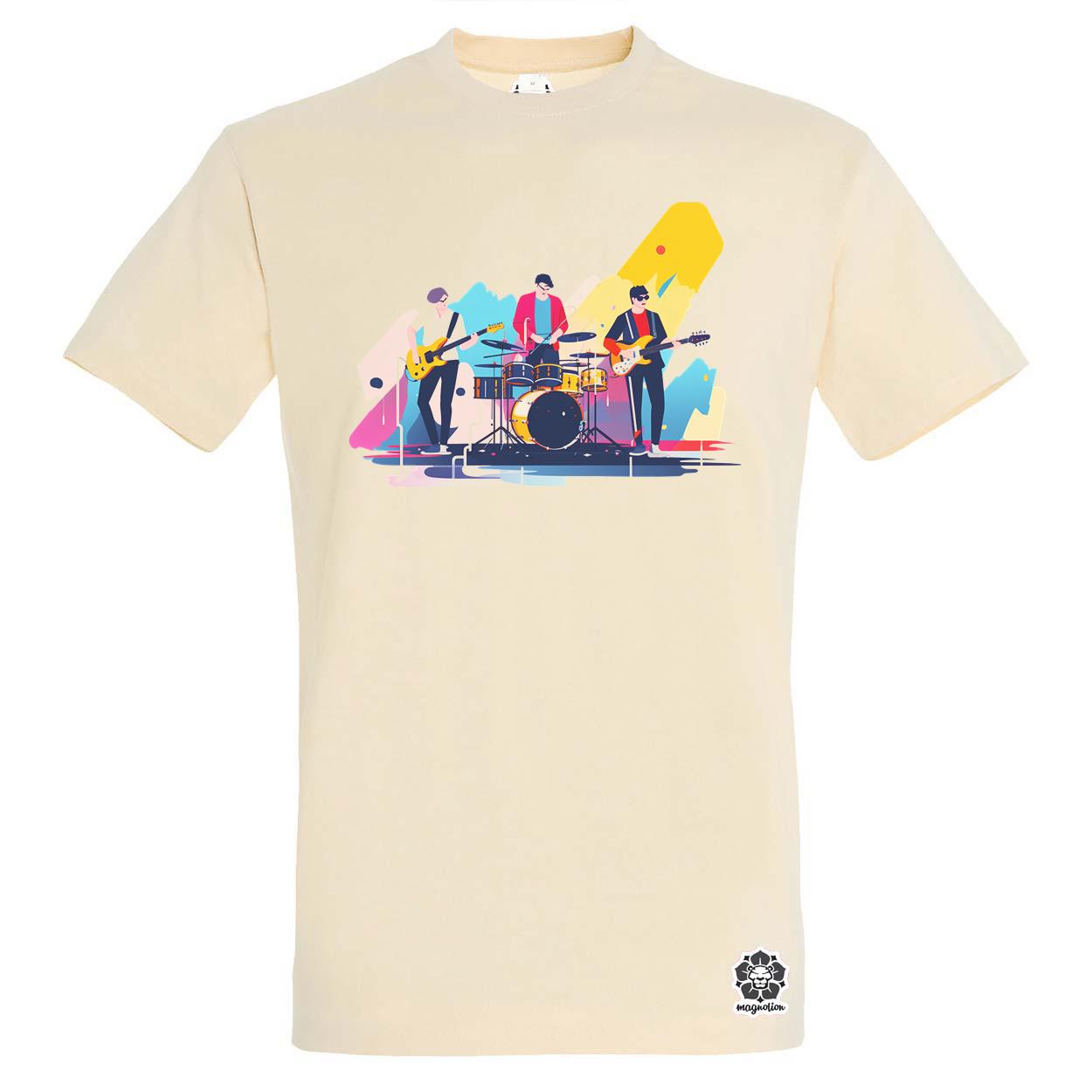 Minimalista funky banda v3 egyedi póló 