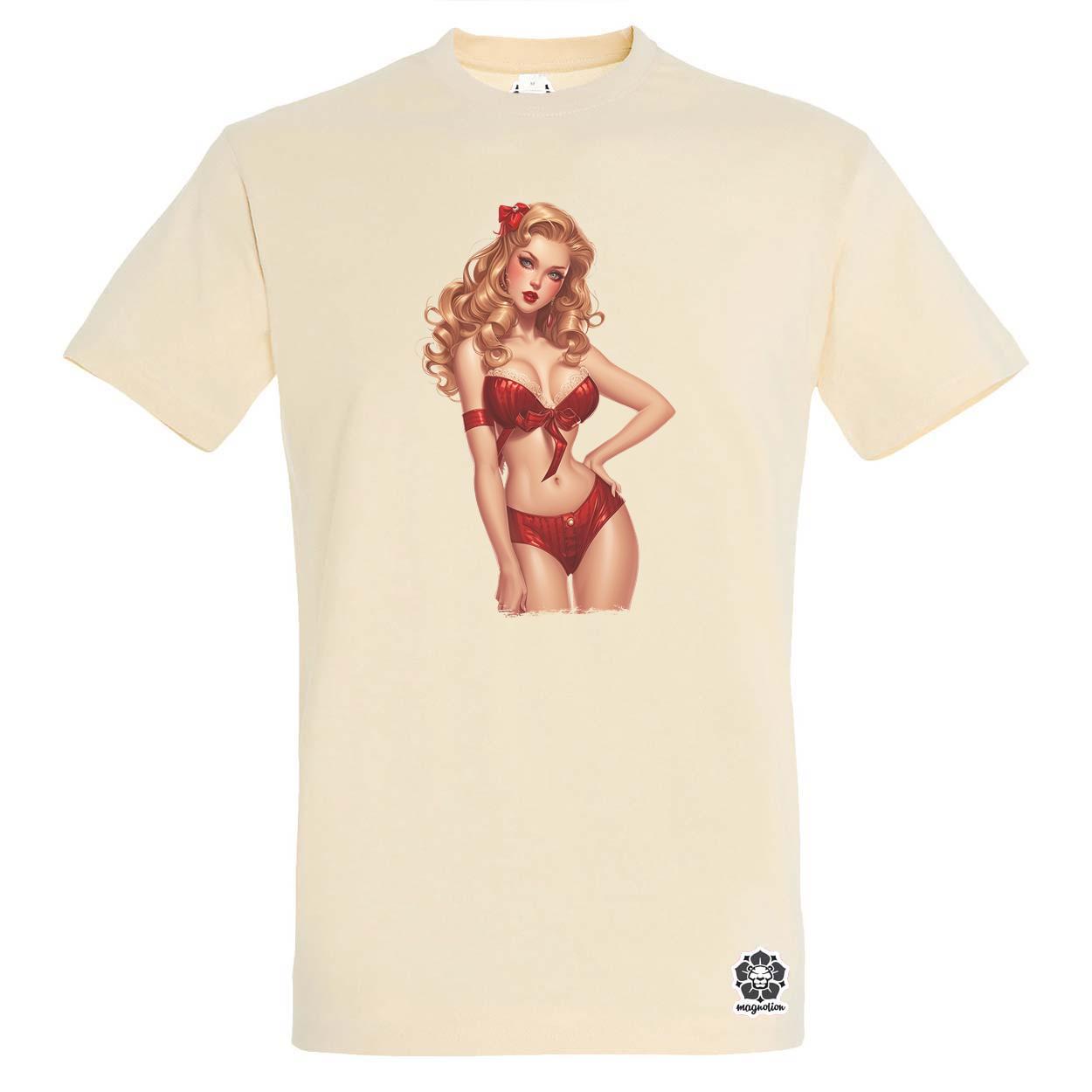 Pin-up girl v12 egyedi póló 