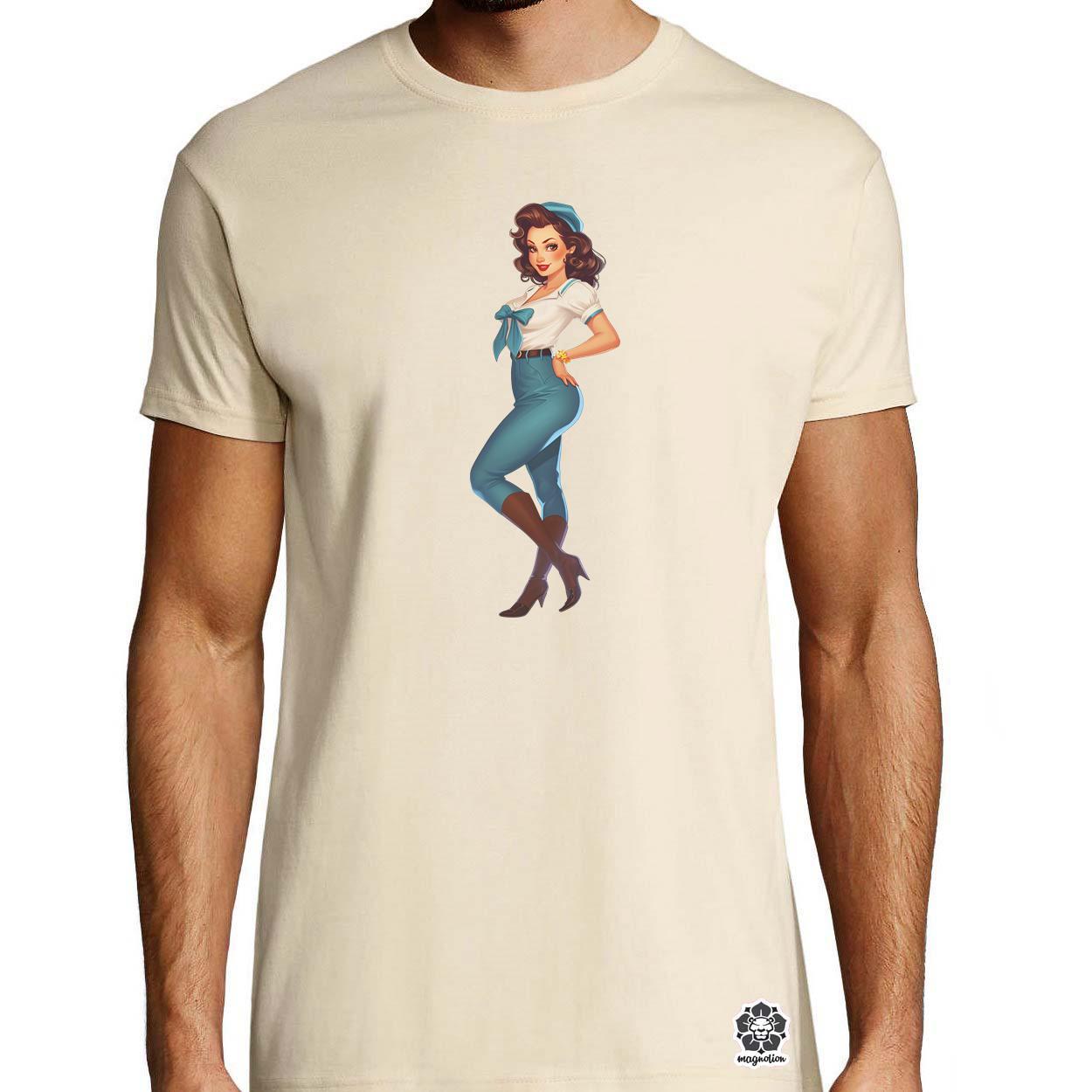 Pin-up girl v14 egyedi póló 
