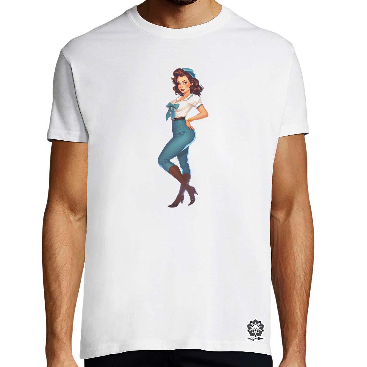 Pin-up girl v14 egyedi póló 
