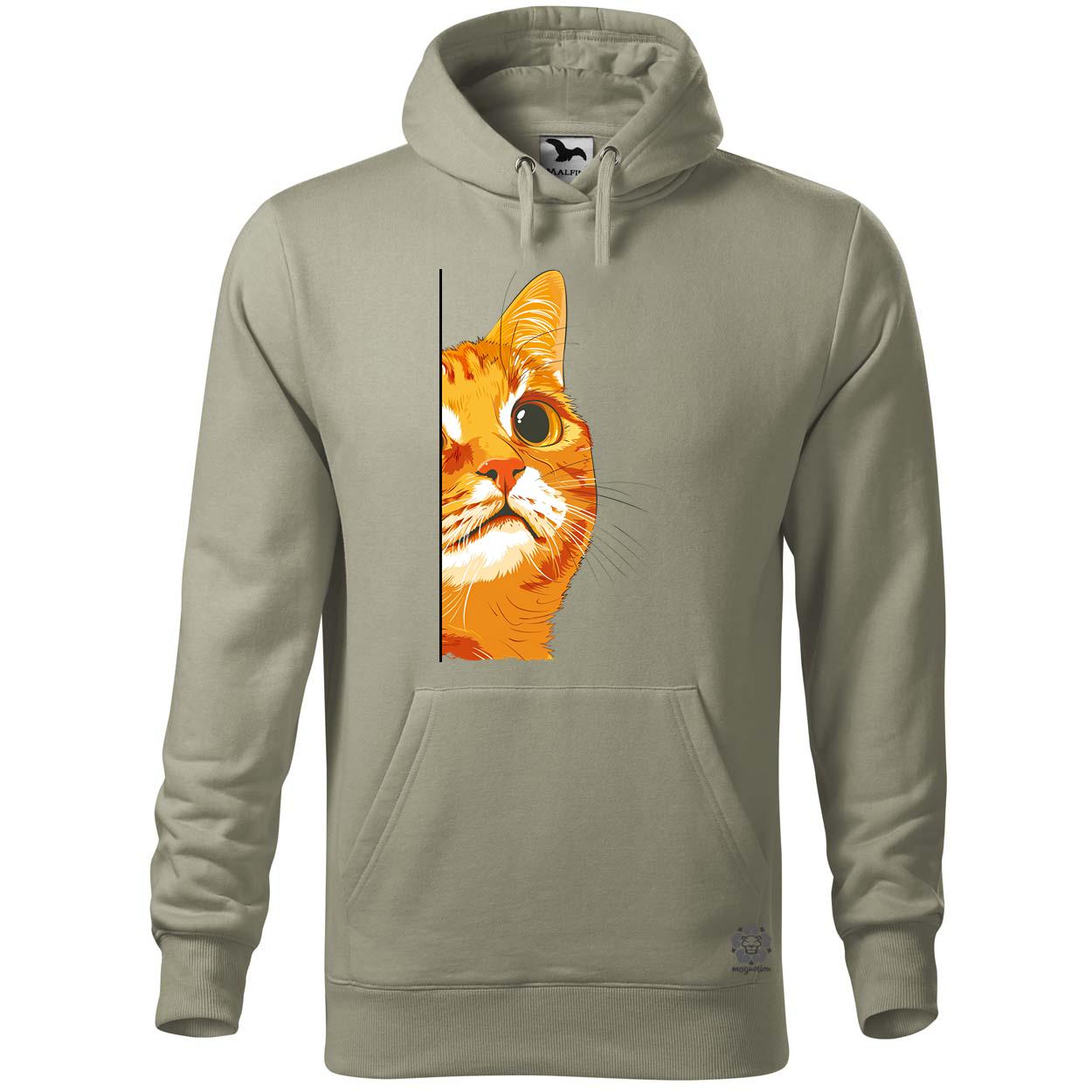Macska kukucskál v2 egyedi  pulóver 
