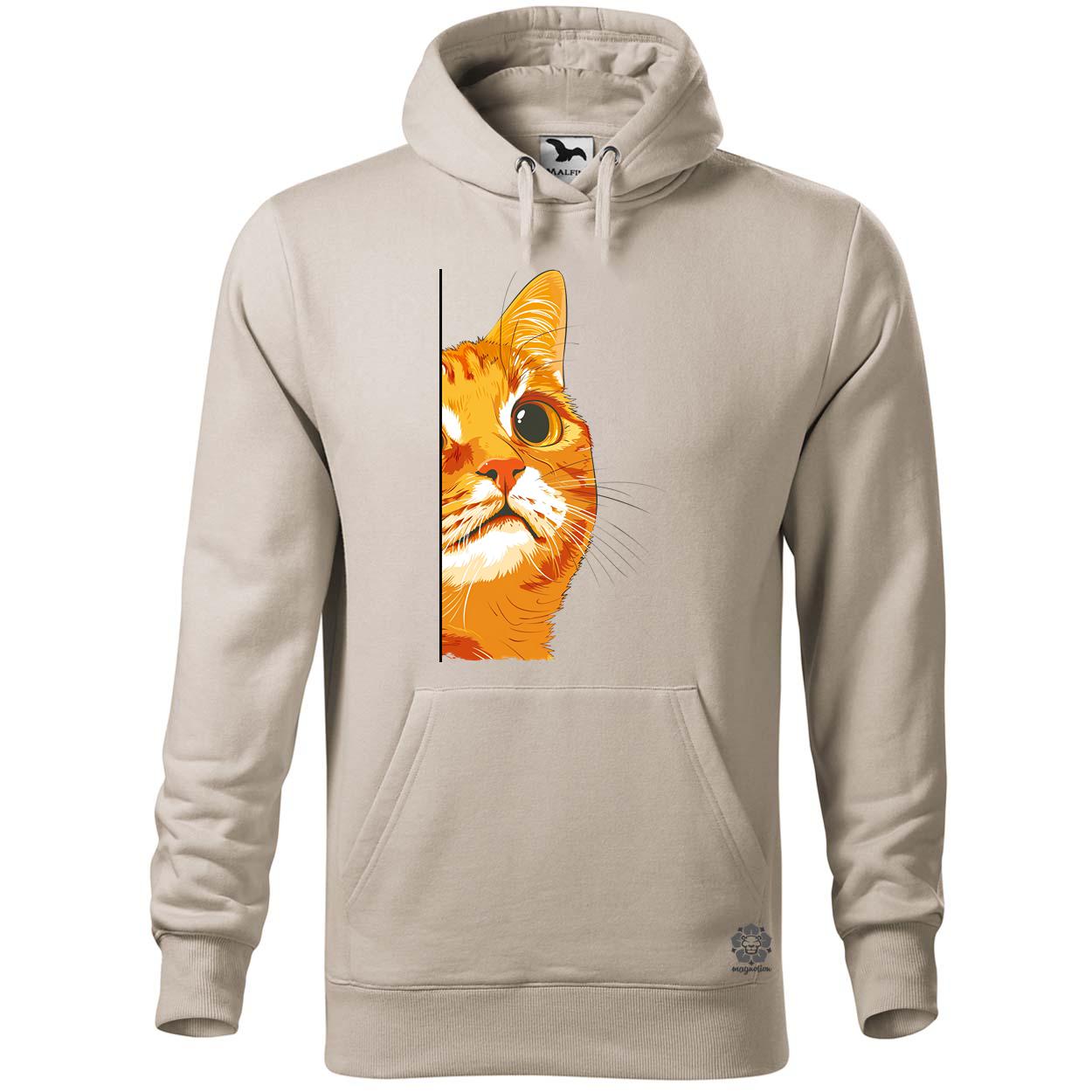 Macska kukucskál v2 egyedi  pulóver 