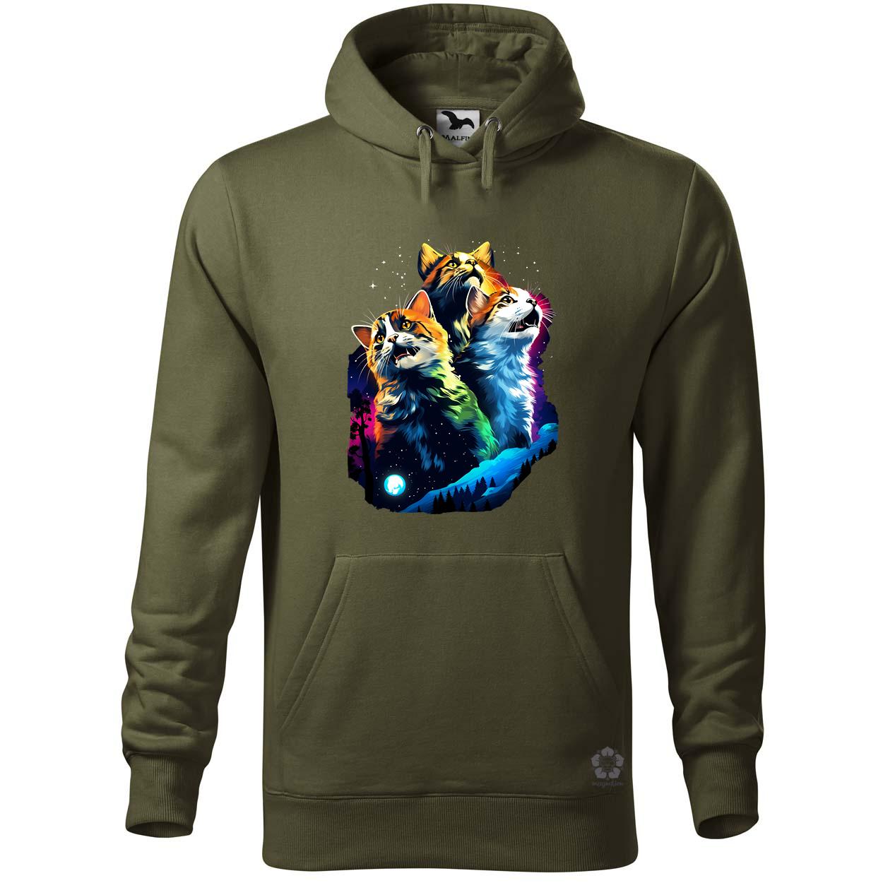 Neon nyávogás v3 egyedi  pulóver 