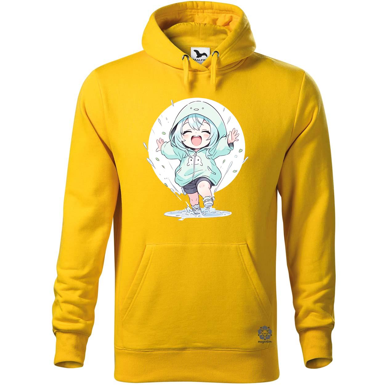Chibi lány esőben táncol v2 egyedi  pulóver 