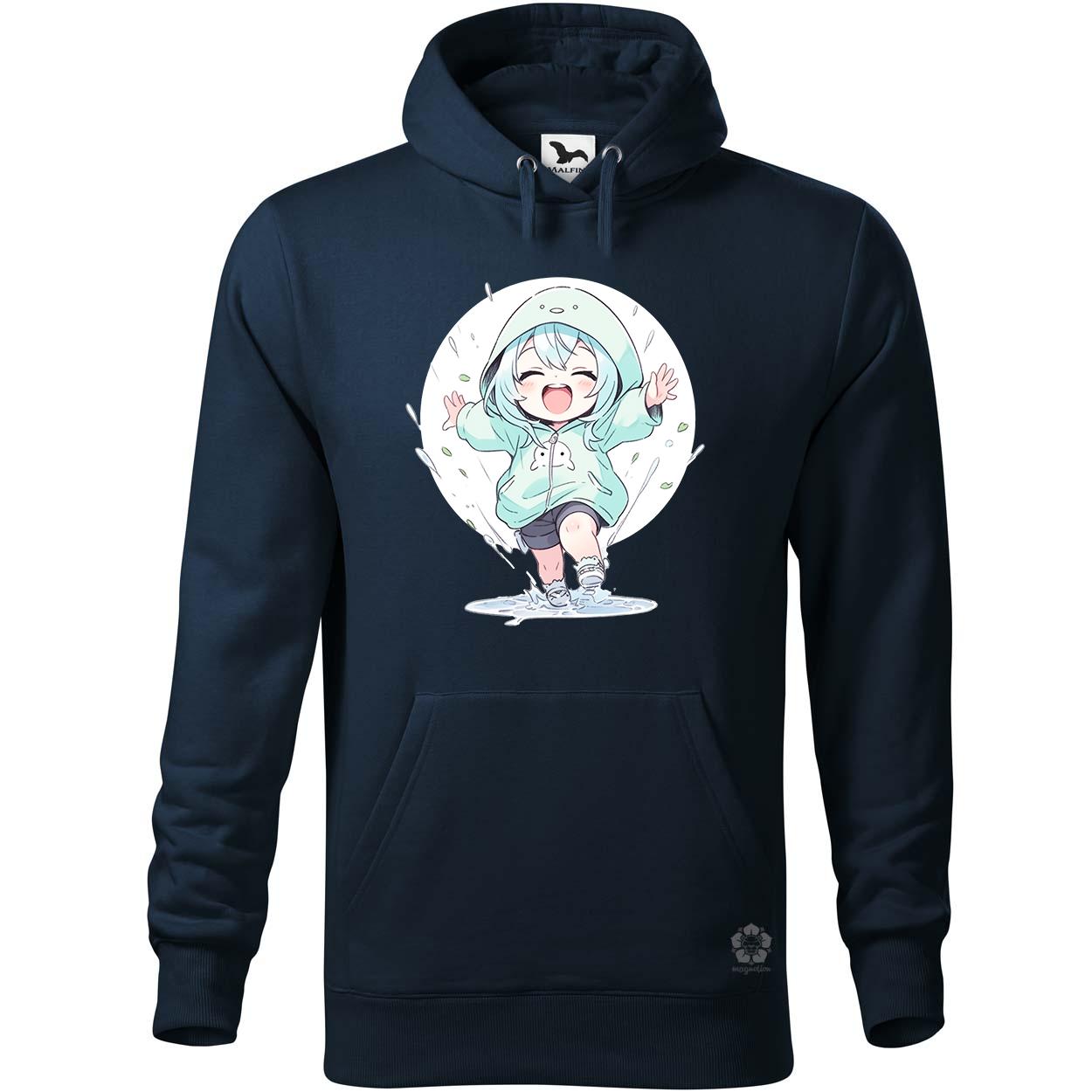 Chibi lány esőben táncol v2 egyedi  pulóver 