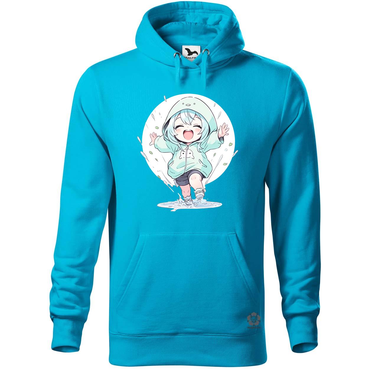 Chibi lány esőben táncol v2 egyedi  pulóver 