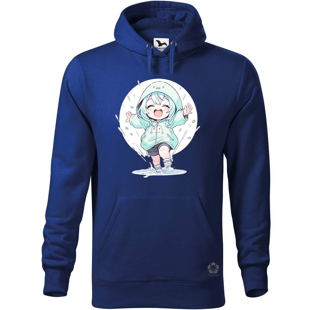 Chibi lány esőben táncol v2 egyedi  pulóver 