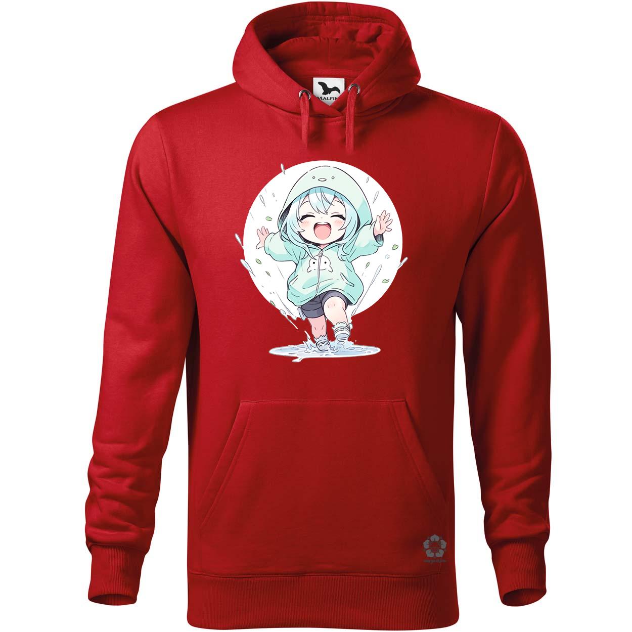 Chibi lány esőben táncol v2 egyedi  pulóver 