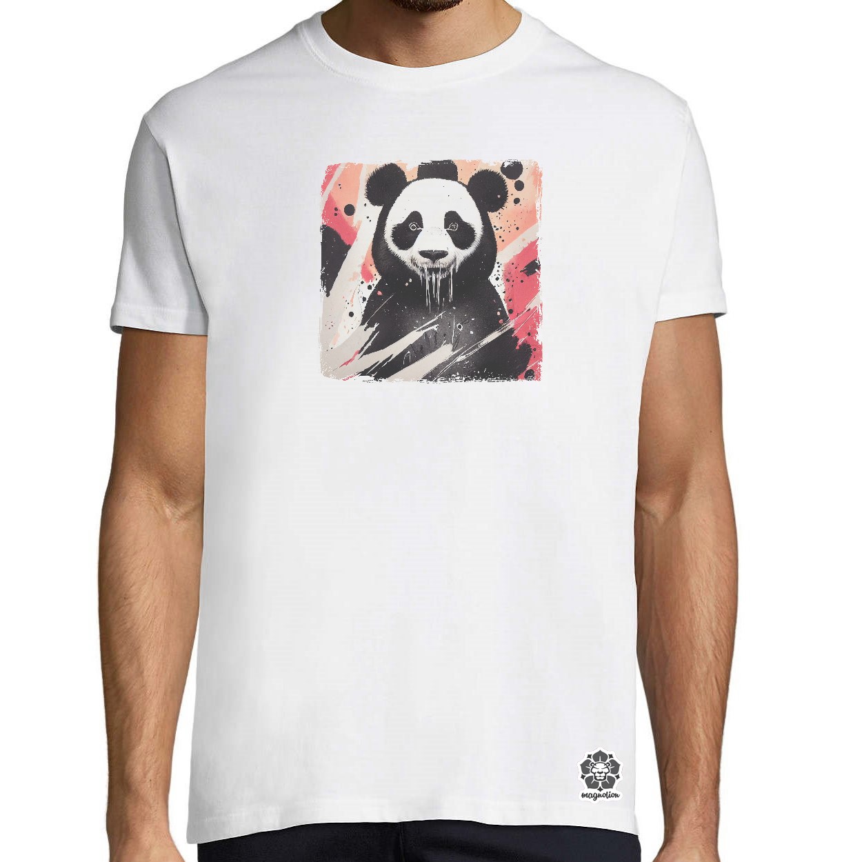Színes panda egyedi póló 
