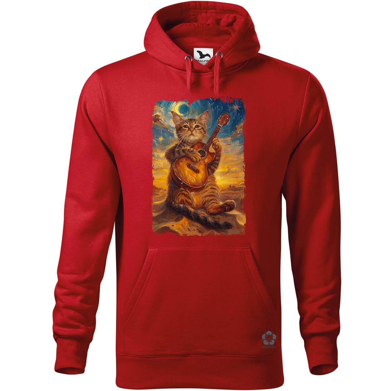 Cica gitározik v6 egyedi  pulóver 