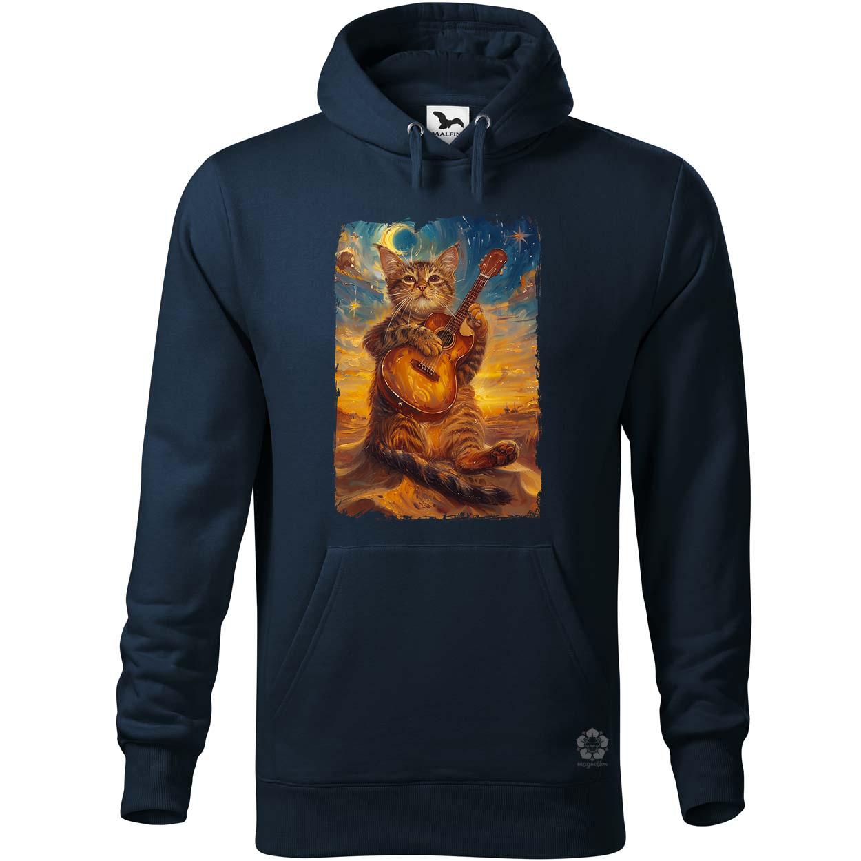Cica gitározik v6 egyedi  pulóver 