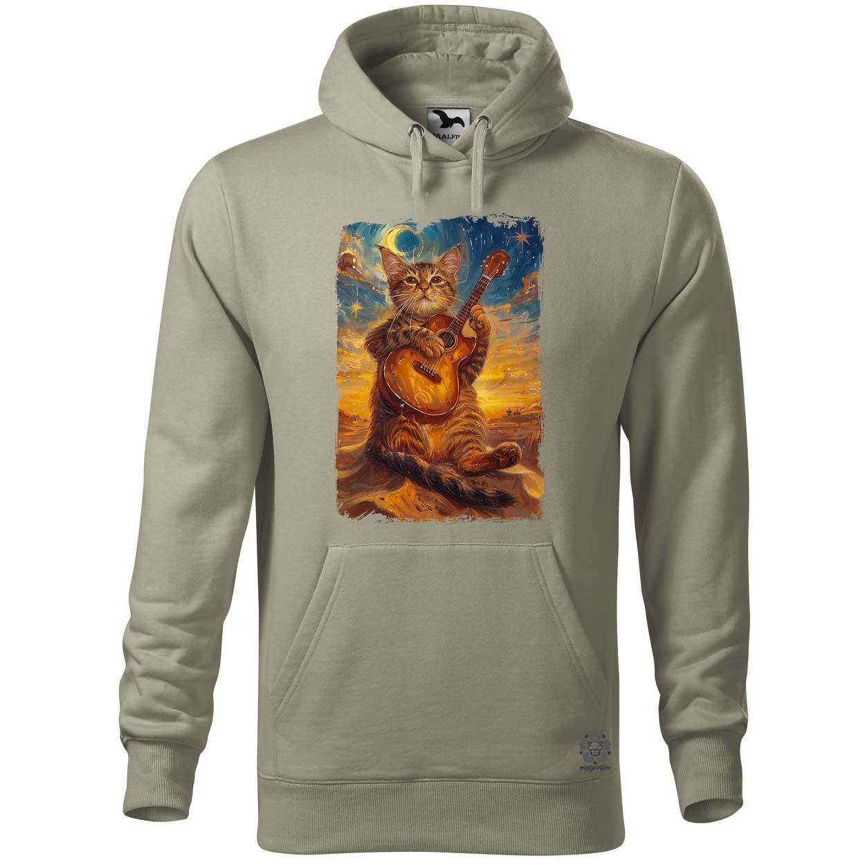 Cica gitározik v6 egyedi  pulóver 