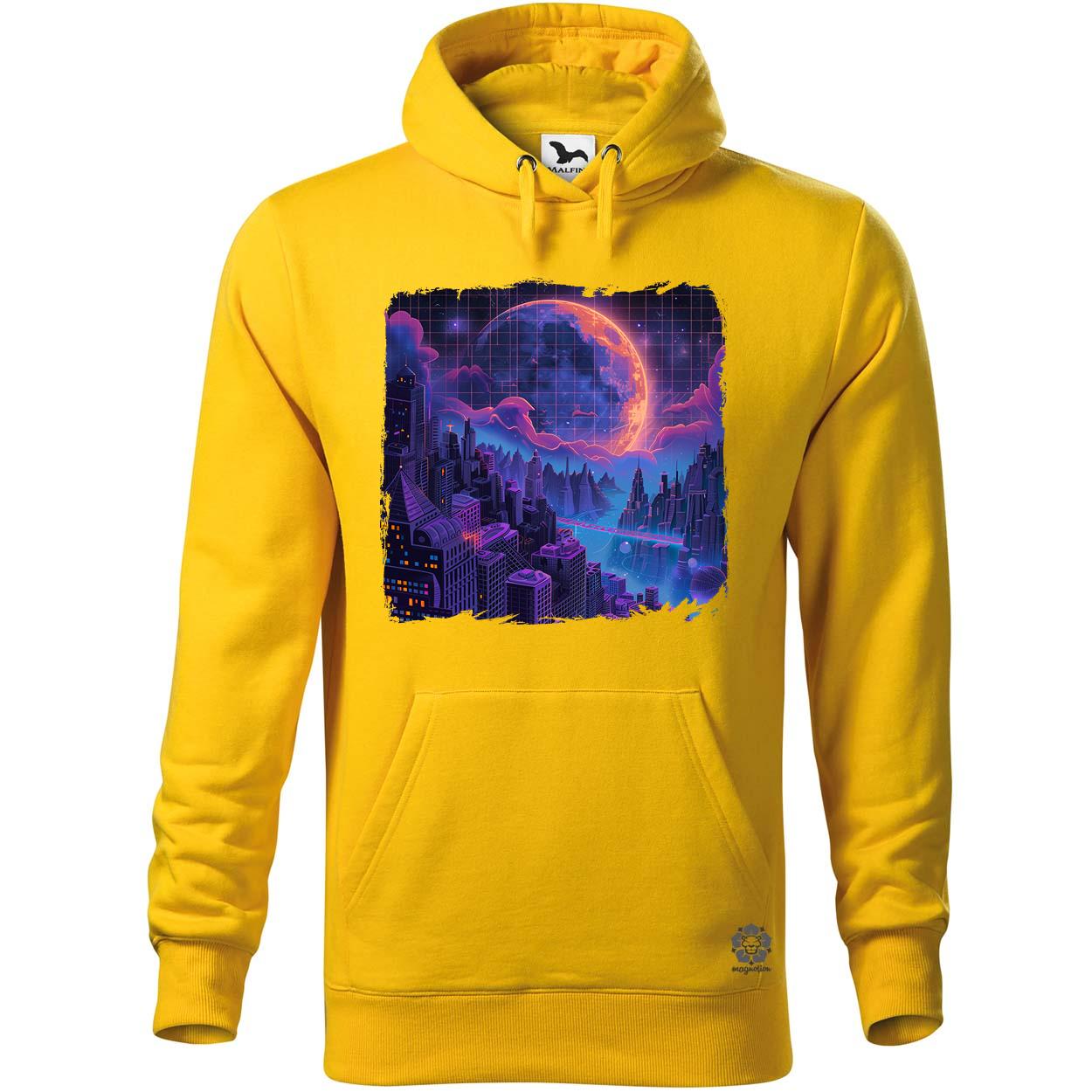 Synthwave hold v2 egyedi  pulóver 