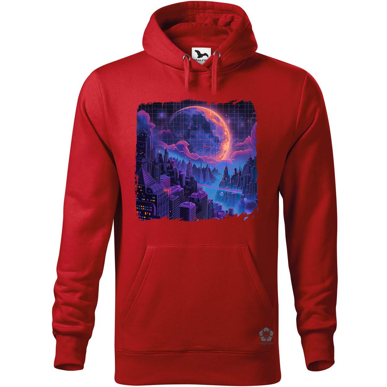 Synthwave hold v2 egyedi  pulóver 