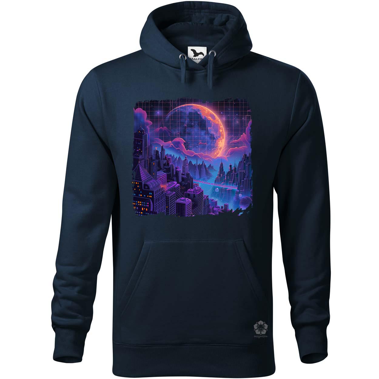 Synthwave hold v2 egyedi  pulóver 