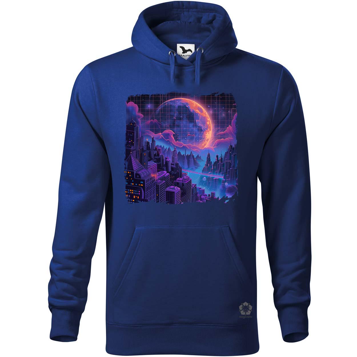 Synthwave hold v2 egyedi  pulóver 