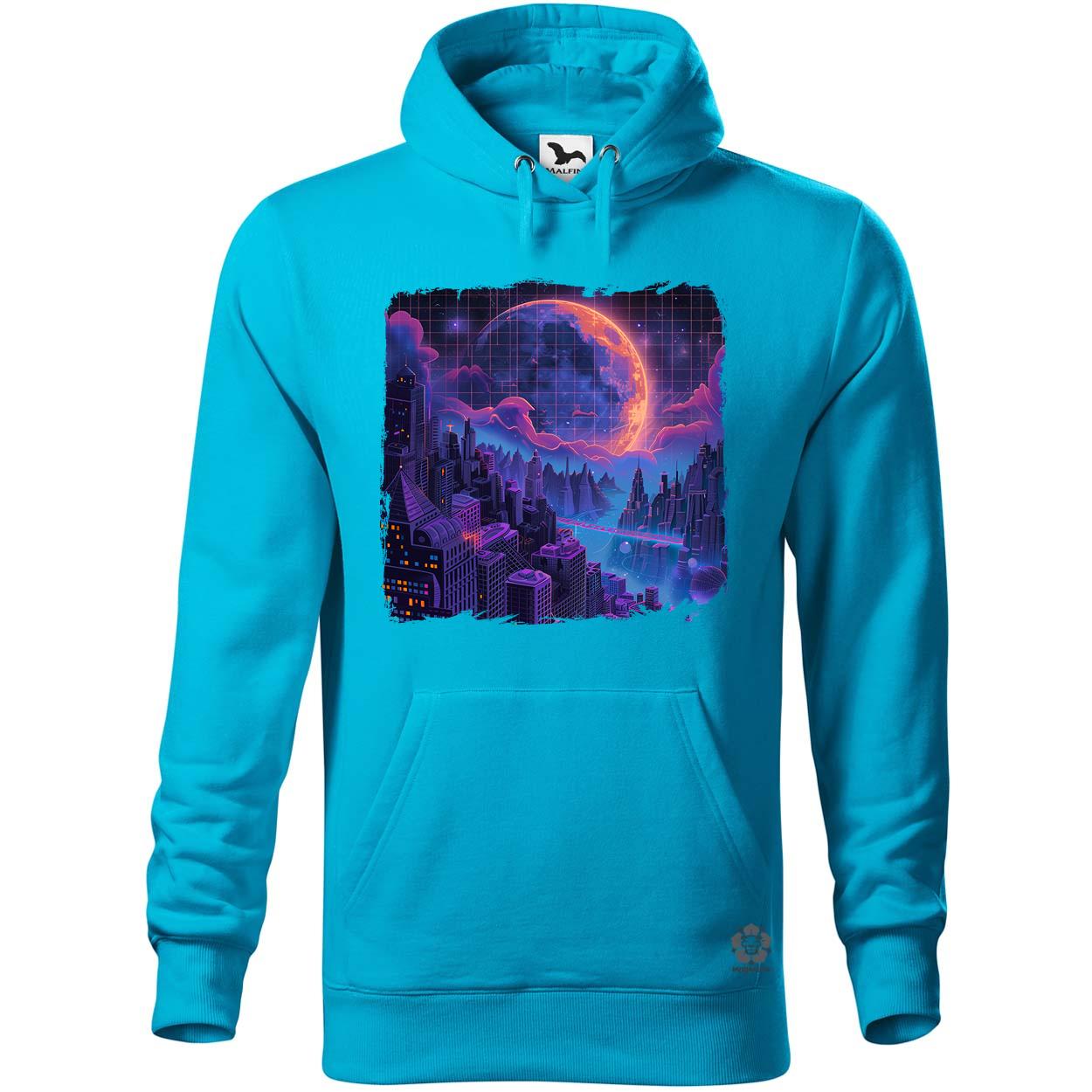 Synthwave hold v2 egyedi  pulóver 