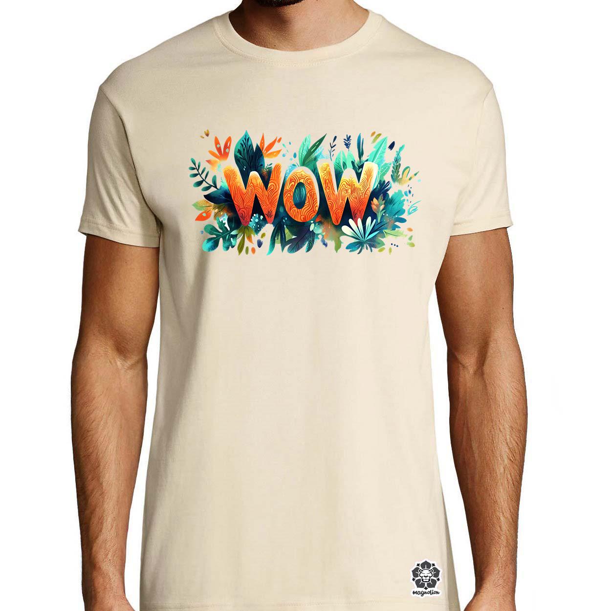 WOW felirat v1 egyedi póló 