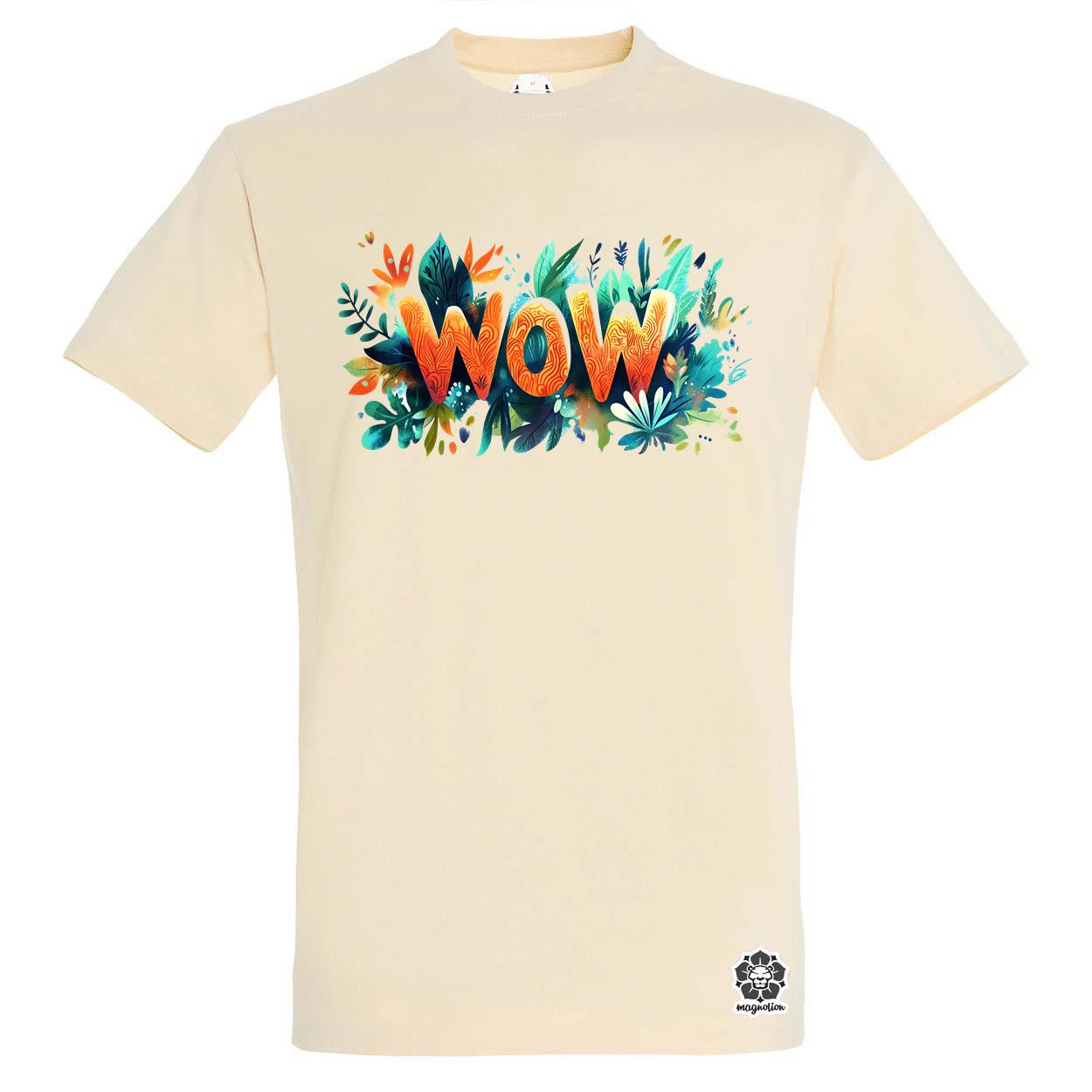 WOW felirat v1 egyedi póló 