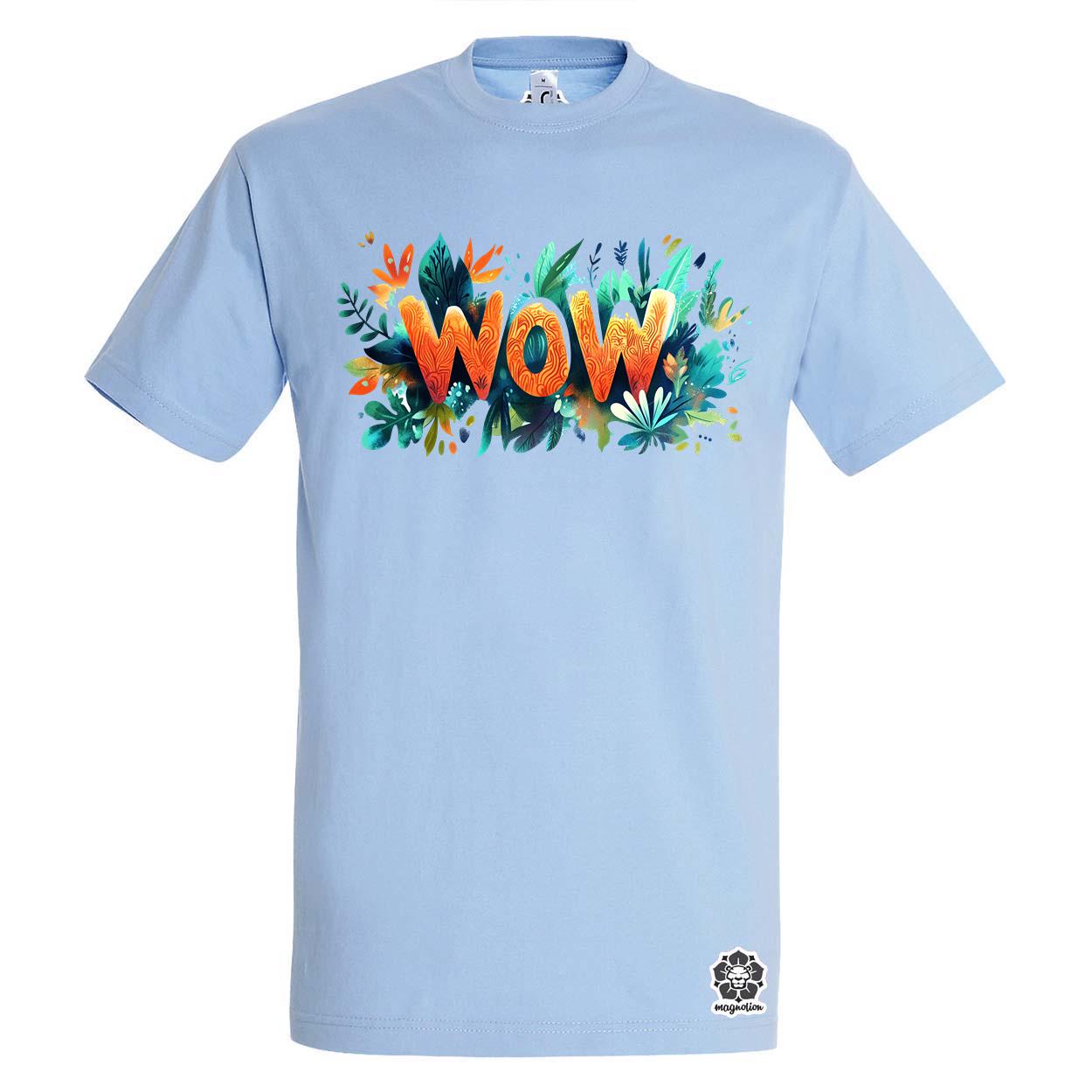 WOW felirat v1 egyedi póló 