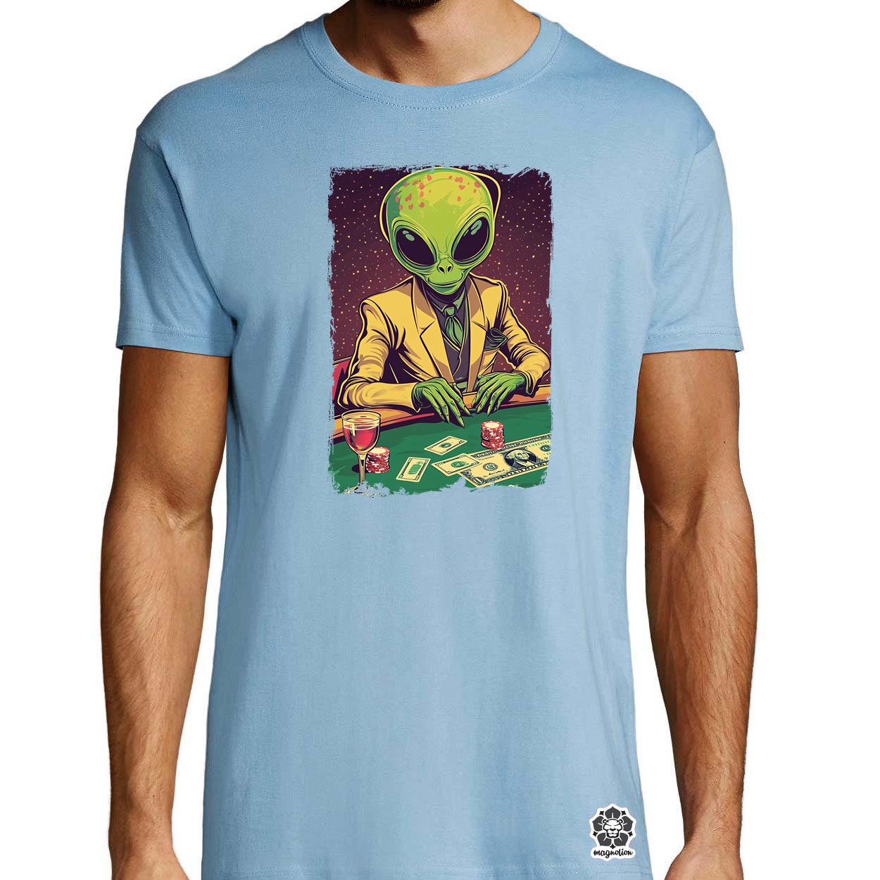 Alien póker v1 egyedi póló 