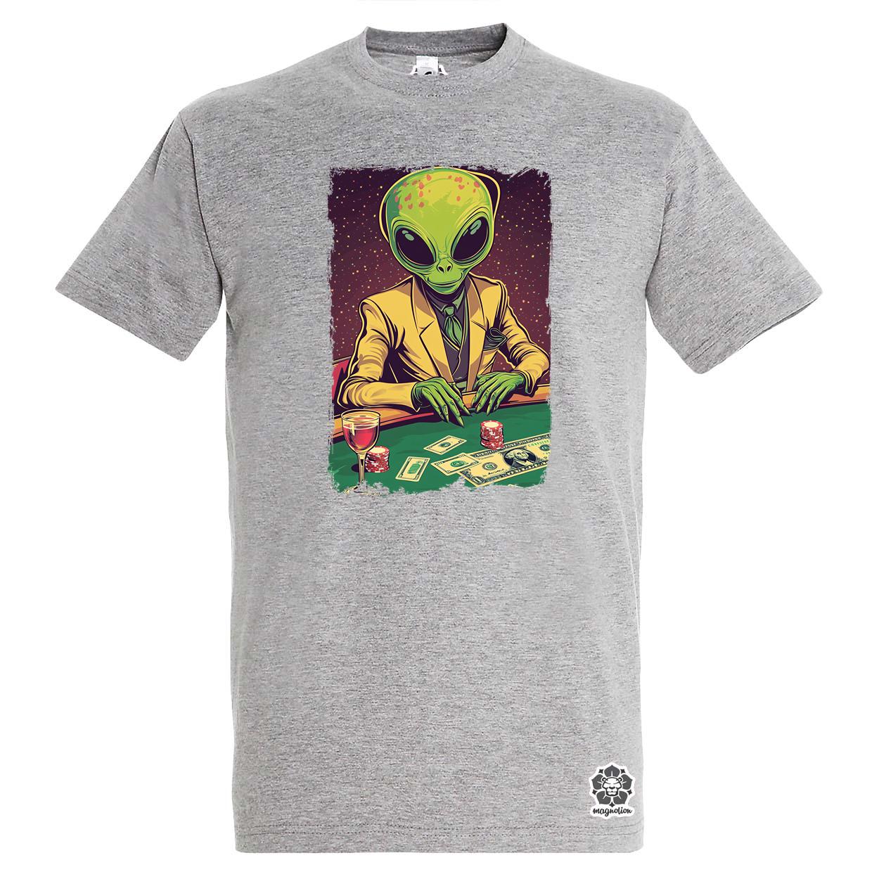 Alien póker v1 egyedi póló 