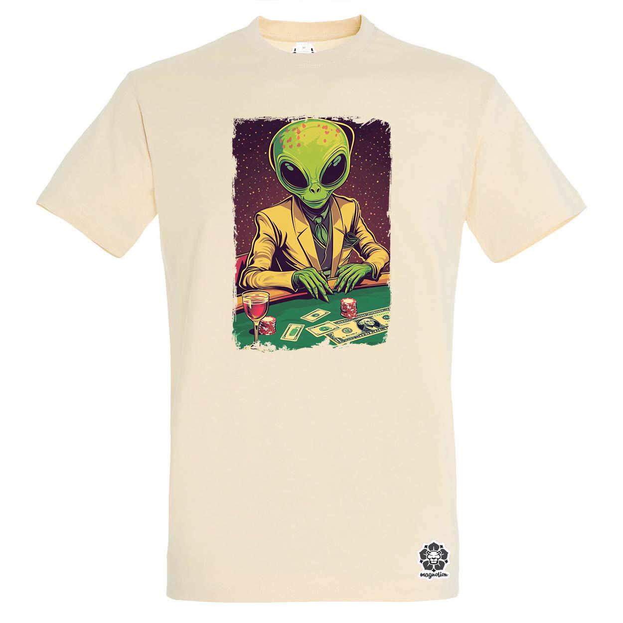 Alien póker v1 egyedi póló 